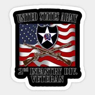 2nd Infantry Division- Veteran Sticker